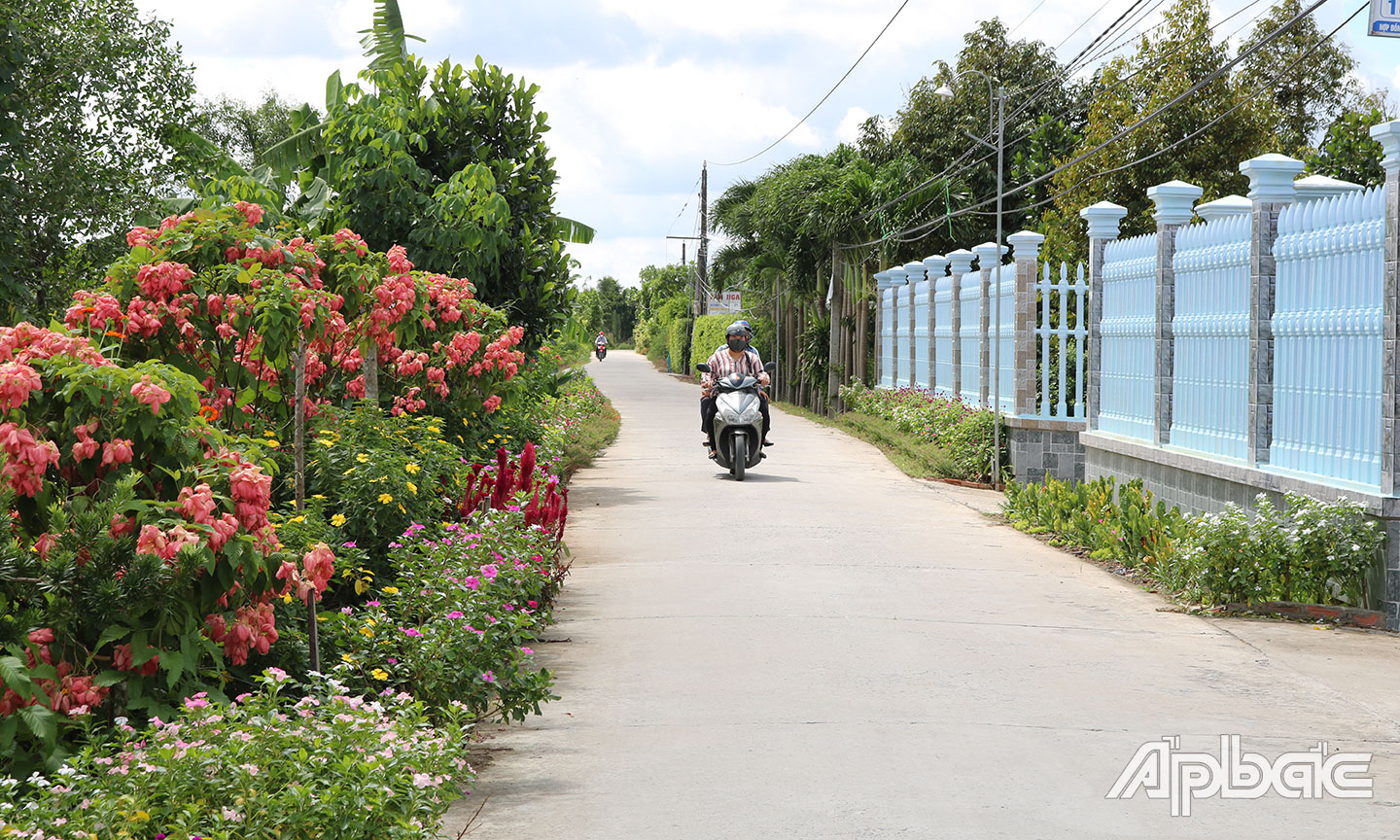 Xã NTM nâng cao tiếp tục tạo ra diện mạo mới cho quê hương Cẩm Sơn. 