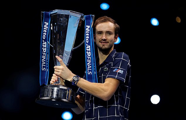 ATP Finals là danh hiệu lớn nhất tới thời điểm này trong sự nghiệp của tay vợt người Nga. Ảnh: DM