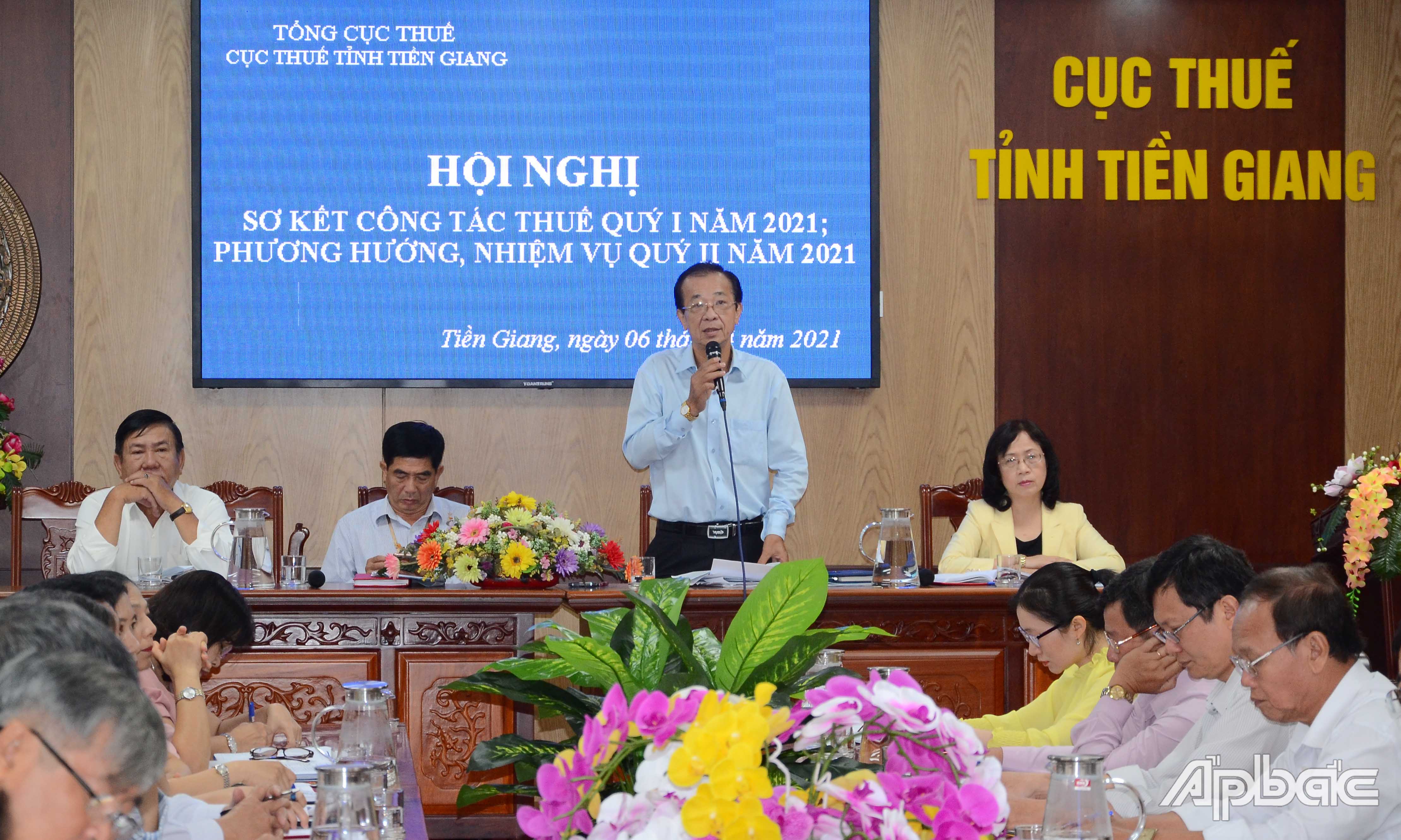 Đồng chí Cao Văn Tạo phát biểu tại hội nghị.