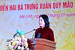 Quyền Chủ tịch nước Võ Thị Ánh Xuân dự lễ kỷ niệm 1.983 năm cuộc khởi nghĩa Hai Bà Trưng