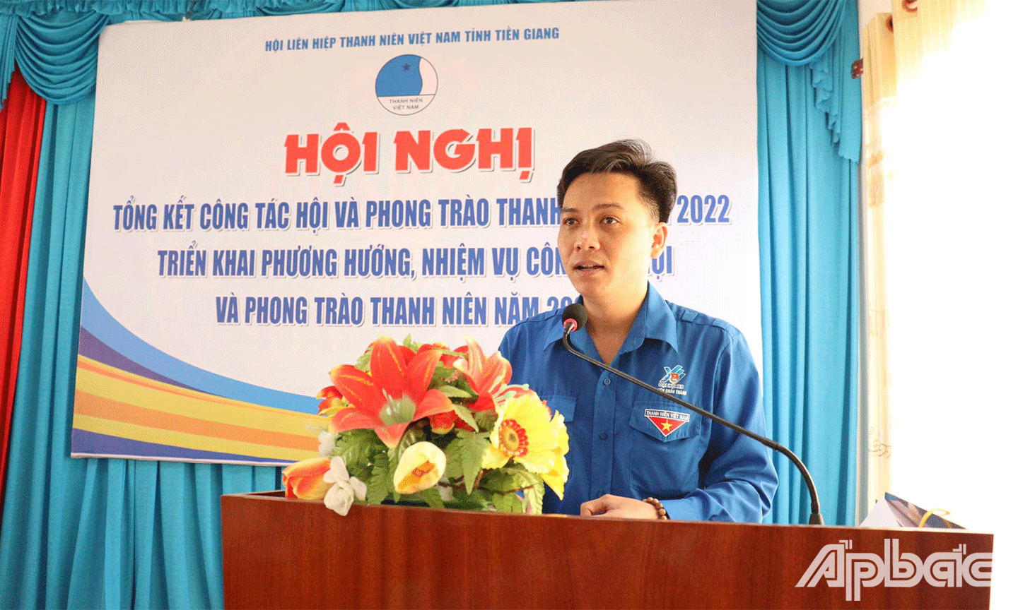 Phó Bí thư Tỉnh đoàn, Chủ tịch Hội LHTN Việt Nam tỉnh Tiền Giang Nguyễn Thành Luân