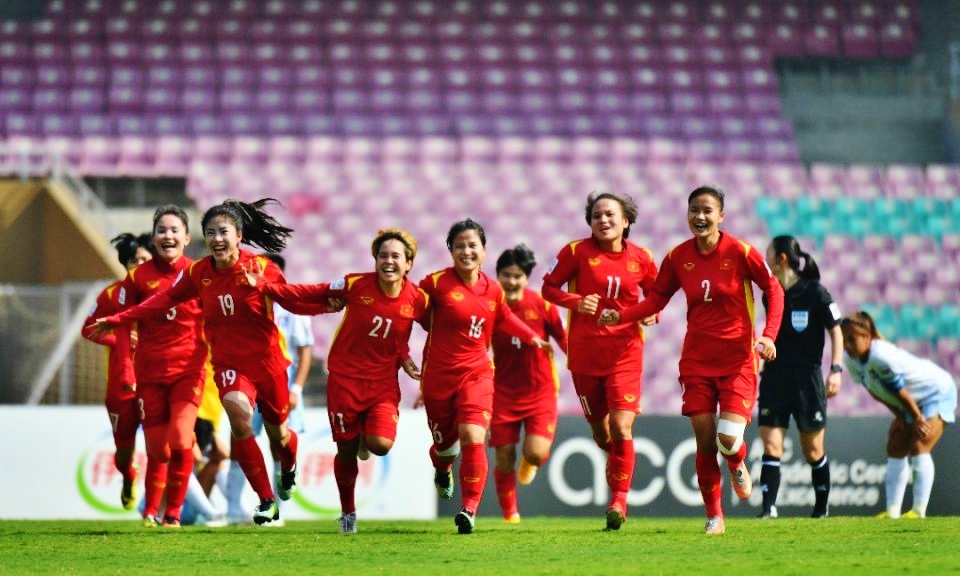 Tham dự World Cup nữ 2023 sẽ là một trong những nhiệm vụ quan trọng nhất của bóng đá Việt Nam trong năm Quý Mão. Ảnh: AFC