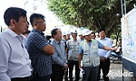 Thứ trưởng Bộ Giao thông Vận tải Nguyễn Duy Lâm kiểm tra tiến độ Dự án Cầu Rạch Miễu 2