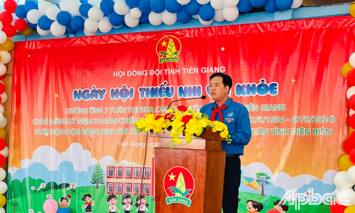 đồng chí Phạm Thanh Giang - Phó Bí thư Tỉnh Đoàn, Chủ tịch Hội đồng Đội tỉnh Tiền Giang