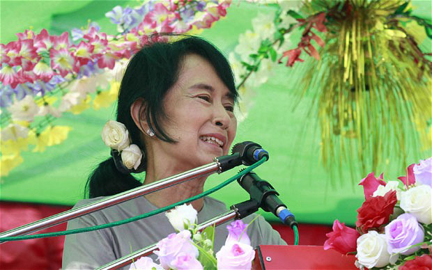 Bà Aung San Suu Kyi đang vận động tranh cử