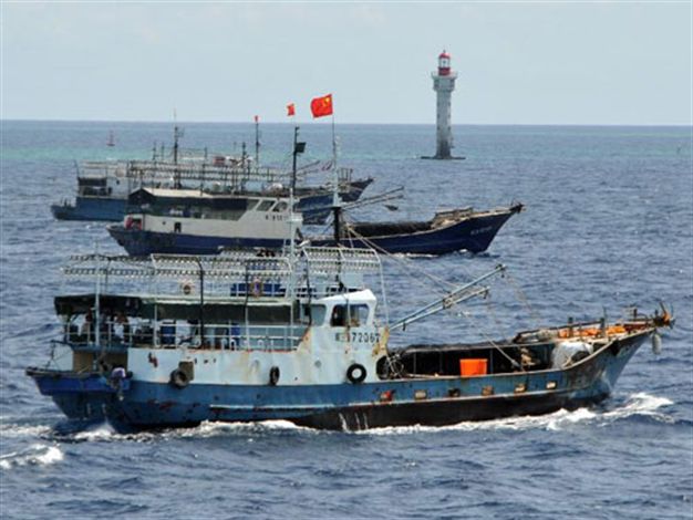 Các tàu cá Trung Quốc. (Nguồn: China Daily)
