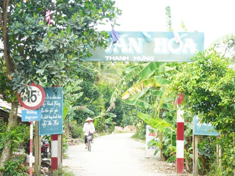 Ấp Thanh Hưng (xã Thanh Hòa) nơi được quy hoạch xây dựng Cụm công nghiệp Thanh Hòa.