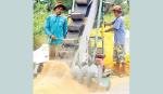 Chế tạo thành công máy hốt lúa tự động