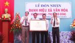 Bình Đông đón nhận danh hiệu “Xã văn hóa”