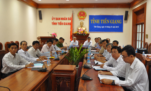 Tại điểm cầu tỉnh Tiền Giang.