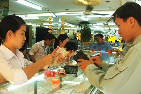 Điểm kinh doanh vàng của Công ty TNHH VBĐQ Ngọc Hải.