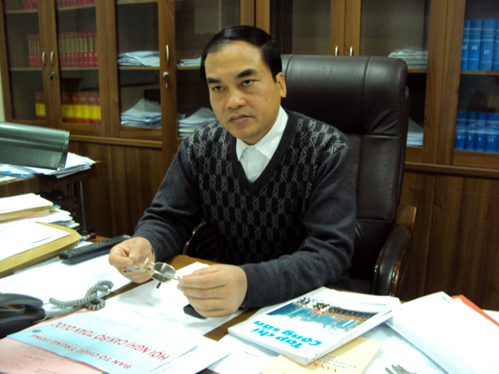Ông Vũ Văn Phúc trả lời phóng vấn phóng viên VOV. Ảnh: Hương Giang