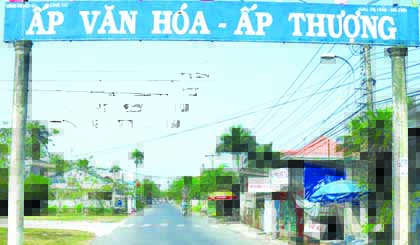 Đường về ấp Thượng thênh thang rộng mở.