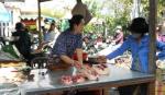Chợ Thạnh Trị - Ngày đầu tiên nơi bán tạm