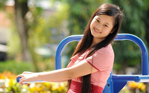 Thí sinh tham gia cuộc thi “Vẻ đẹp Vầng trăng khuyết 2013” Đoàn Lê Thu   Ảnh: Ban Tổ chức cung cấp