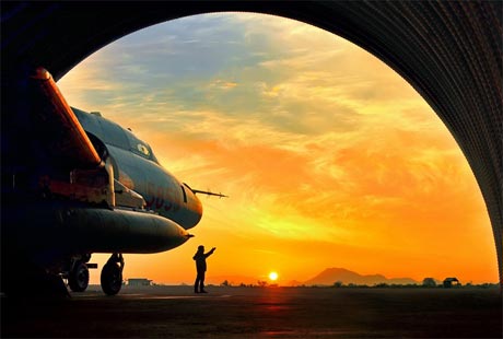 Trước giờ xuất kích của tác giả Nguyễn Trọng Nghĩa (Ninh Thuận) đoạt giải nhất.