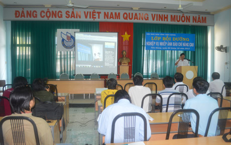 Tại buổi học. Ảnh: Như Lam