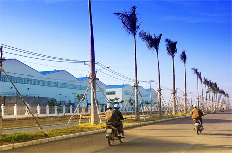 Một góc KCN Long Giang.