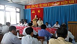 BTVHU Châu Thành làm việc với xã điểm xây dựng NTM Tân Hội Đông