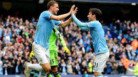 Man City đã vươn lên vị trí thứ 2 trên bảng xếp hạng Premier League.