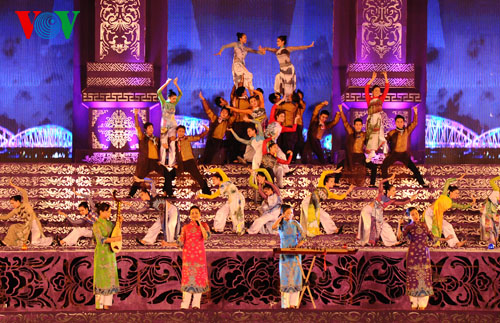  Các đoàn nghệ thuật tham gia biểu diễn trong Lễ khai mạc Festival Huế sẽ diễn ra vào tối 12-4 .