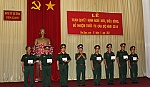 Đảng bộ QS tỉnh: Trao Quyết định nghỉ hưu, điều động, bổ nhiệm cán bộ