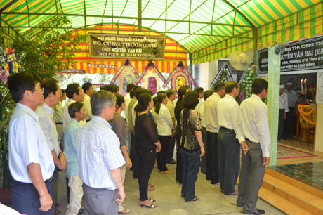 Lễ  truy điệu ông 