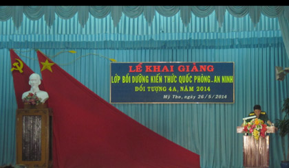 Khai giảng lớp bồi dưỡng kiến thức Quốc phòng – An ninh năm 2014.