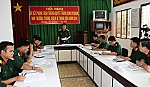 Sơ kết thi đua 6 tháng: Cụm LLVT cơ quan, Nhà trường, Trung đoàn