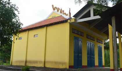 Ngôi đình sau phục dựng.