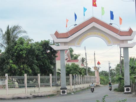 Xã Long An được công nhận xã đạt chuẩn văn hóa nông thôn mới.