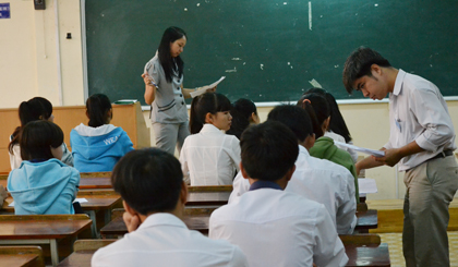 Hội đồng thi tại trường ĐH Tiền Giang.