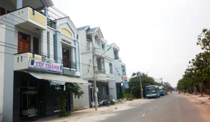 Một góc đường Hùng Vương nối dài.