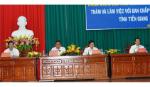 Đồng chí Lê Hồng Anh thăm và làm việc tại Tiền Giang