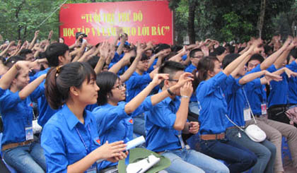 Thực hiện Di chúc là cơ hội để tuổi trẻ cả nước học tập, rèn luyện góp phần xây dựng hình mẫu thanh niên Việt Nam thời kỳ mới - Ảnh: Minh Châu