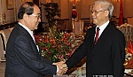 Tổng Bí thư Nguyễn Phú Trọng tiếp đoàn đại biểu Hội hữu nghị Hàn-Việt