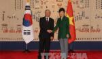 Tổng Bí thư Nguyễn Phú Trọng hội đàm với Tổng thống Park Geun Hye
