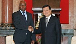 Chủ tịch nước Trương Tấn Sang tiếp Bộ trưởng Bộ Nội vụ Angola