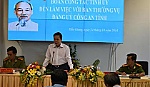 Đoàn công tác Tỉnh ủy làm việc với Công an tỉnh& Đảng ủy Khối DN