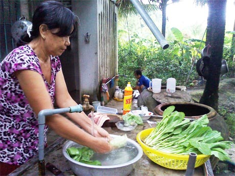 Nhiều cử tri phản ảnh nước sinh hoạt thường xuyên yếu.