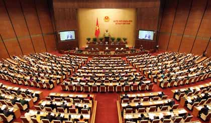 Toàn cảnh Kỳ họp thứ Tám, Quốc hội khóa XIII. (Ảnh: Đức Tám/TTXVN)