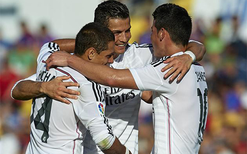 Real có hàng công mạnh nhất La Liga. Ảnh: Getty