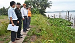 Lãnh đạo tỉnh khảo sát tình trạng sạt lở dọc sông Tiền