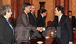 Chủ tịch nước tiếp đại biểu Hội nghị bàn tròn Chánh án ASEAN