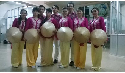 Đội TP. Mỹ Tho tham gia dự thi.