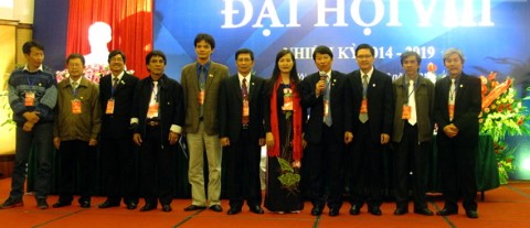 Ban Chấp hành mới nhiệm kỳ 2014 - 2019 Ảnh: Cúc Đường