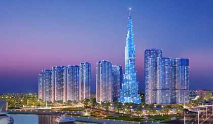 Phối cảnh tòa nhà Vinhomes Central Park. Nguồn: Vingroup