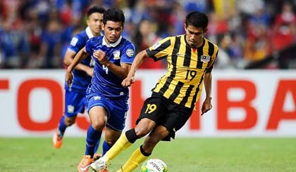 Thái Lan đã chạm một tay vào chức vô địch sau thắng lợi 2-0 ở trận lượt đi. (Ảnh: AFF Cup)
