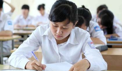 Thí sinh thi tốt nghiệp trung học phổ thông. Ảnh: Quý Trung/TTXVN