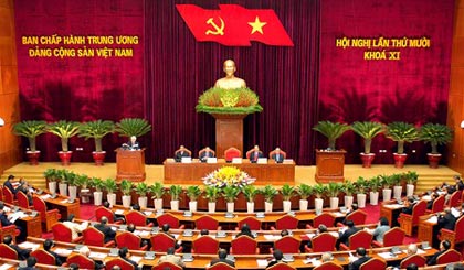 Khai mạc Hội nghị Trung ương X. Ảnh VGP/Nhật Bắc